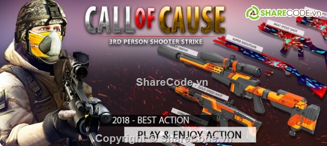 3d shooter,game gun shooter,Call Of Cause,Call Of Cause 3D Game Shooter